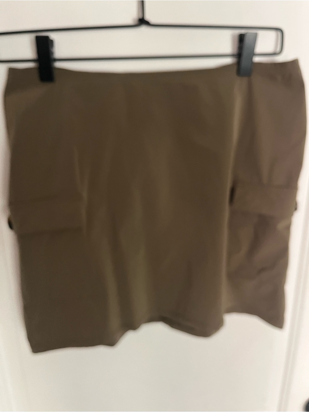 Montce Olive Utility Cargo Skirt